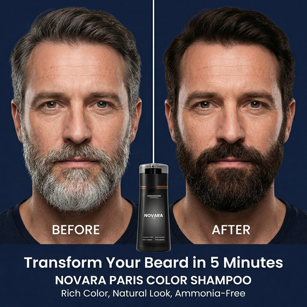 Instant color shampoo for men